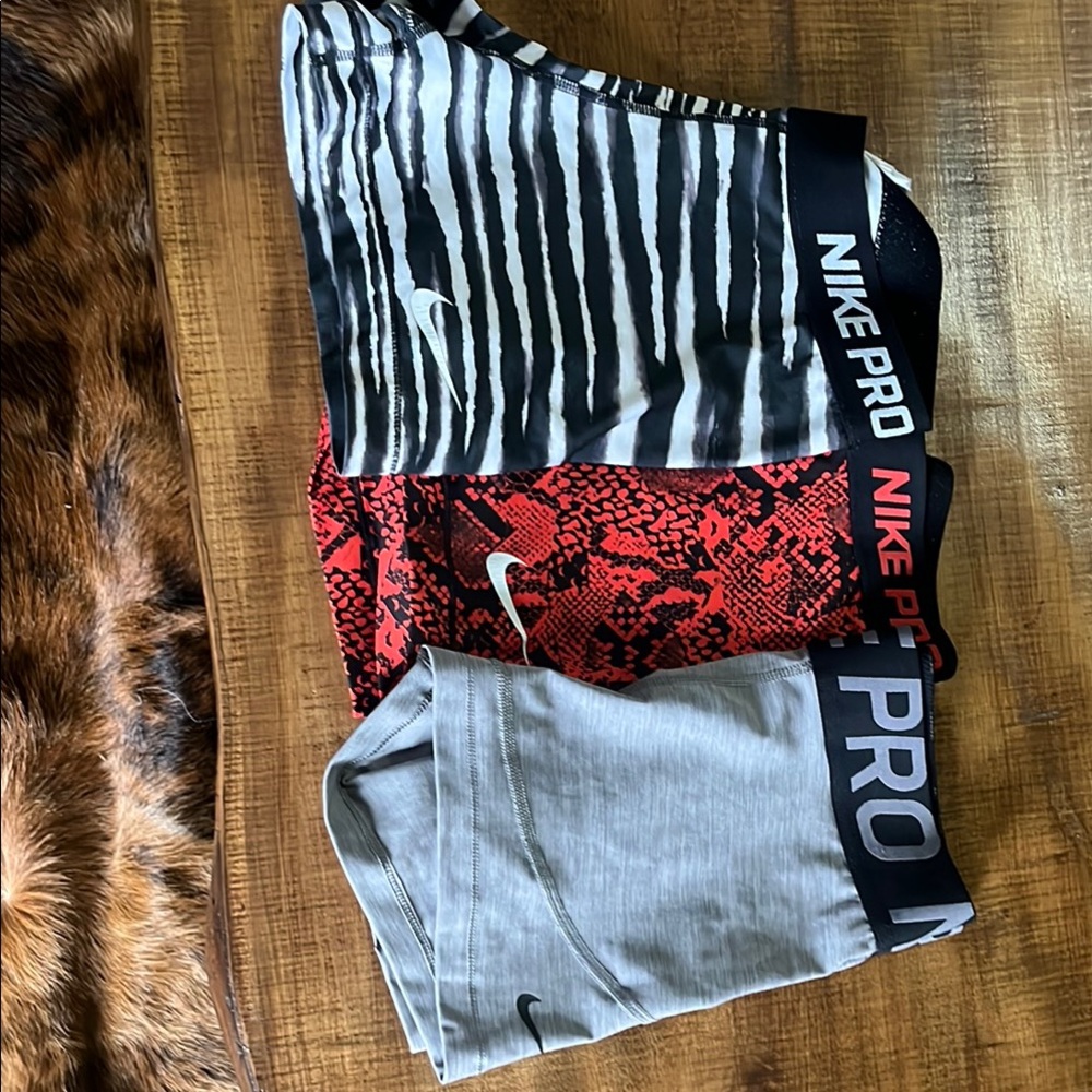 Nike Pro Athletic Shorts Set